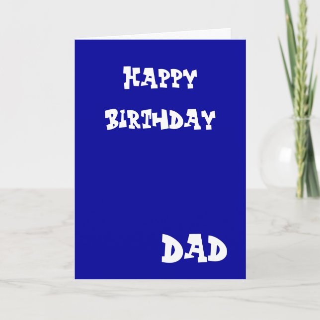Happy birthday dad greeting cards (Front)