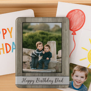 Happy Birthday Dad Keepsake Photo Magnet