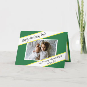 Happy Birthday Dad Personalised Kid's Photo Card