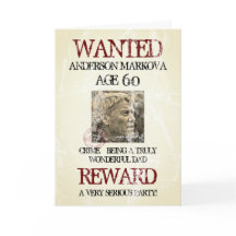 Happy Birthday Dad Photo Template Wanted Poster