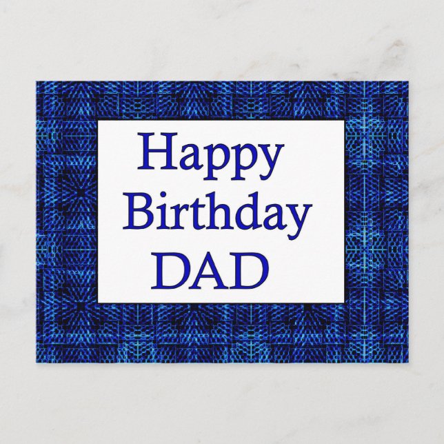 Happy Birthday DAD Postcard (Front)