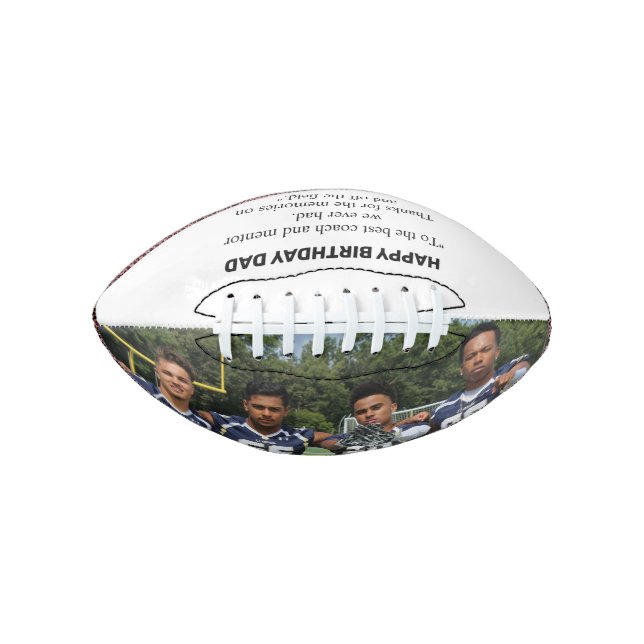 Happy birthday Dad, To the best coach and mentor  Football (Front)