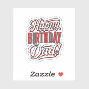 Happy Birthday Dad Vintage Typography Shirt Design
