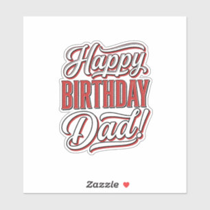 Happy Birthday Dad Vintage Typography Shirt Design