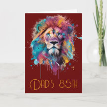 Happy Birthday "Dad's 85th" Greeting Card