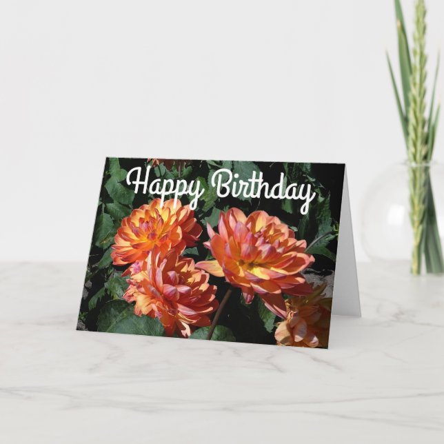 Happy Birthday Dahlia Pam Howden #1 Card (Front)