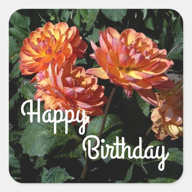 Happy Birthday Dahlia Pam Howden #1 Stickers (Front)