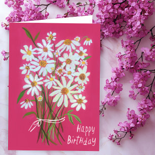 Happy Birthday Daisy Bouquet Customise it! Card