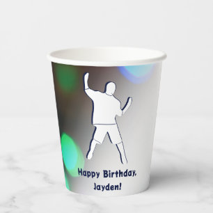 Happy Birthday Dance Party Lights Paper Cups