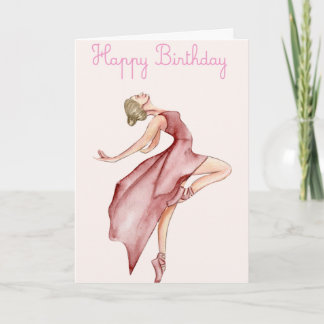 Happy Birthday Dancer Card