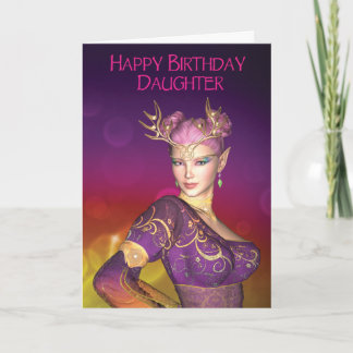 Happy Birthday Daughter Elf Card