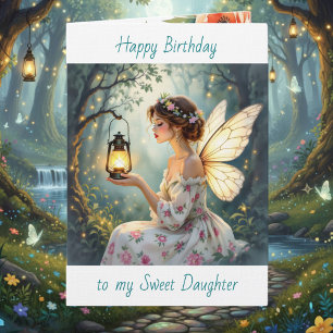 Happy Birthday Daughter Fairy Themed Card