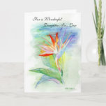 Happy Birthday Daughter-in-Law Card<br><div class="desc">Original drawing done in watercolor pencil by Linda Ginn.  It's hard to find that perfect card isn't it?  fully my cards will be just what you are looking for.</div>