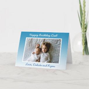 Happy Birthday Day Dad Personalised Photo Card