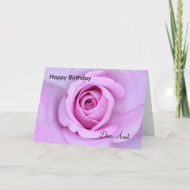 Happy Birthday Dear Aunt Card (Front)