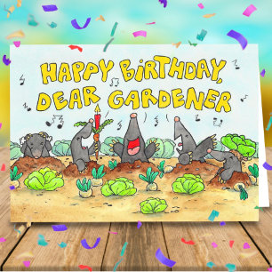 Happy Birthday, Dear Gardener greeting Card