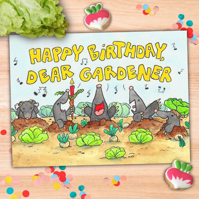 Happy Birthday, Dear Gardener Postcard (Creator Uploaded)