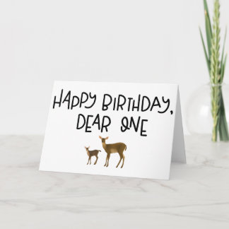Happy Birthday, dear one card