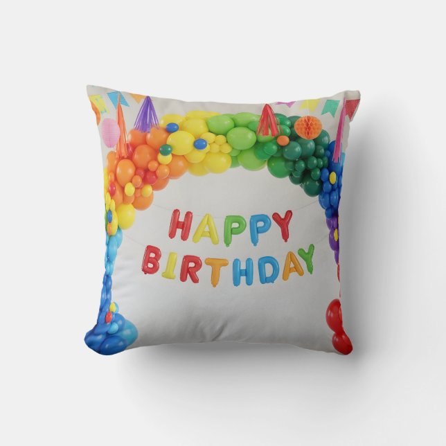 Happy Birthday decoration Cushion (Front)