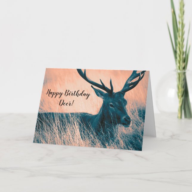 Happy birthday deer! card (Front)