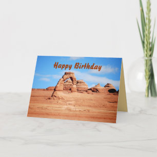 Happy Birthday, Delicate Arch, Arches Park, Utah Card