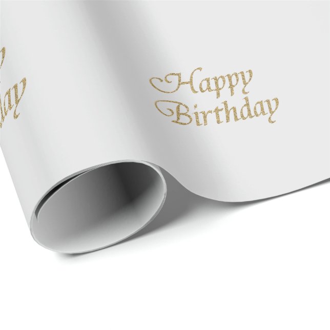 Happy Birthday Design Wrapping Paper (Roll Corner)