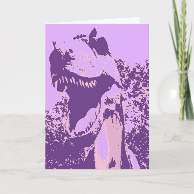 Happy Birthday Dinosaur Card (Front)