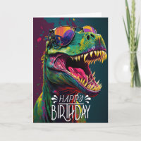 Happy Birthday Dinosaur Cool Jurassic