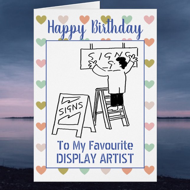 Happy Birthday - Display Artist Birthday Card (Creator Uploaded)