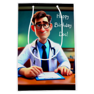 Happy Birthday Doc Medium Gift Bag