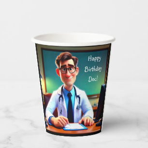 Happy Birthday Doc Paper Cups