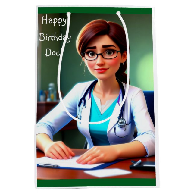 Happy Birthday Doctor Gift Bag (Front)