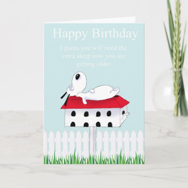 happy birthday dog card (Front)
