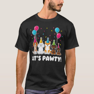 Happy Birthday Dog For Pet Lovers Dog Lets T-Shirt