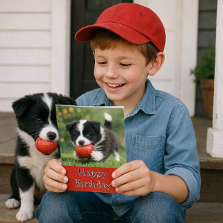 Happy Birthday Dog Lover Kids  Card
