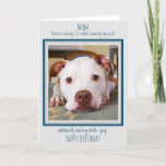 Happy Birthday Dog Mum Funny Cute Dog Poop Card<br><div class="desc">Funny Happy Birthday for the Dog Mum ! Add your dog's photo and personalise from the Dog .
There's nobody I'd rather have by my side ,  awkwardly waiting while I poop !</div>