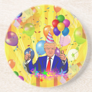 happy birthday donald trump coaster
