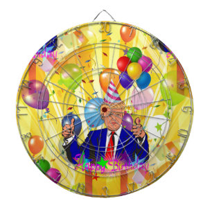 happy birthday donald trump dartboard