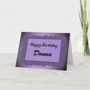 Happy Birthday Donna Card