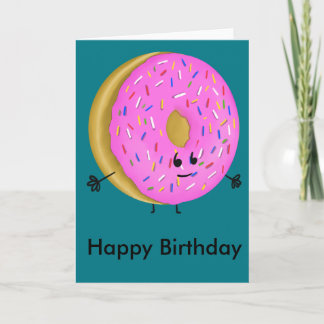 Happy Birthday Doughnut Card