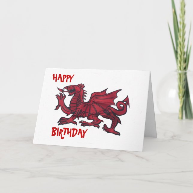 HAPPY BIRTHDAY DRAGON CARD (Front)