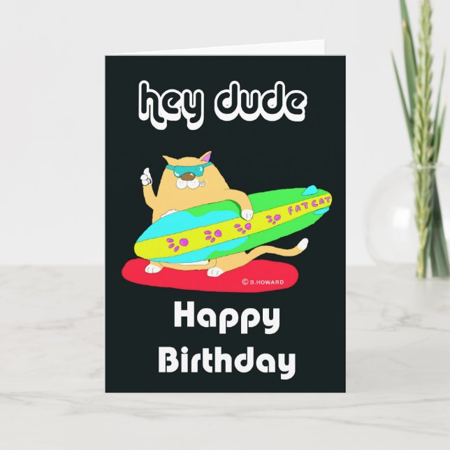 happy birthday dude card (Front)