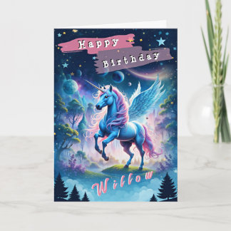 Happy Birthday (Editable) Folded Greeting Card 