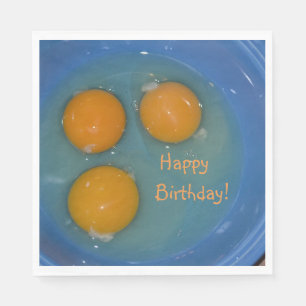 Happy Birthday Egg Lover Napkin
