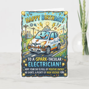 Happy Birthday Electrician Card