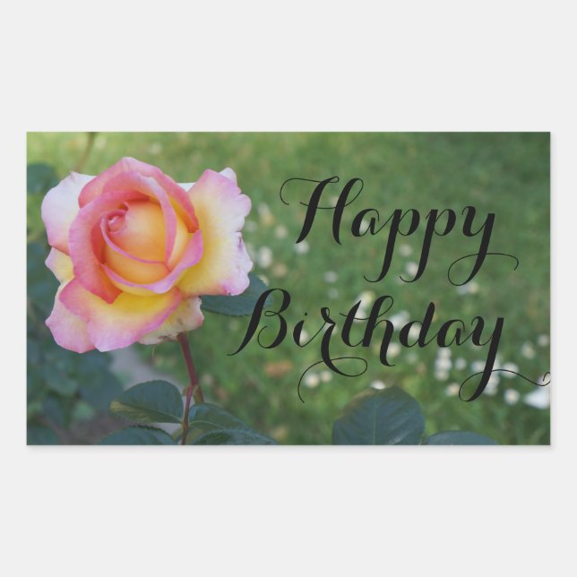 Happy Birthday Elle Rose #2-2 Stickers (Front)