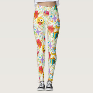 happy birthday emoji leggings