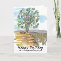 Happy Birthday Employee Pinyon Pine Tree