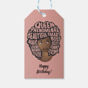Happy Birthday, Encouraging Women, Pink Gift Tags