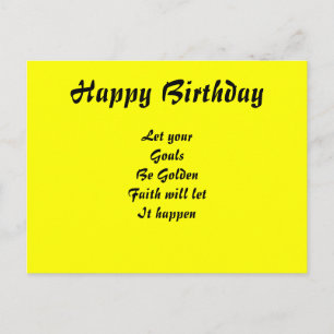 Happy birthday faith postcards